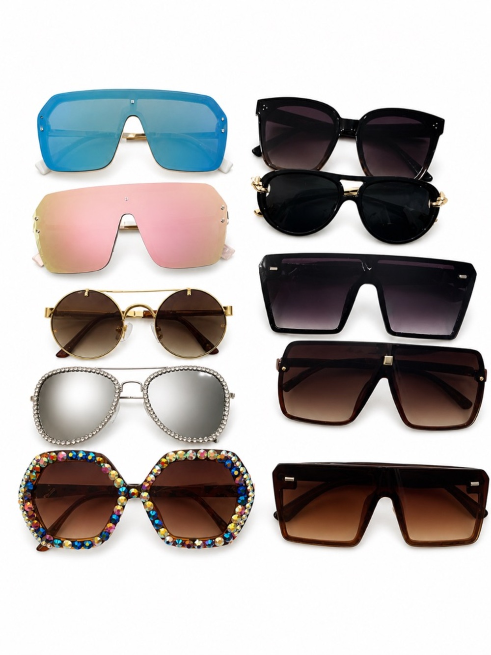 Bundle Women's Fashion Sunglasses Pack - Mixed Colors